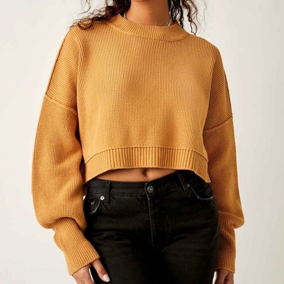 Free People Sweaters - Free People Easy Street Cropped Sweater. Size XL
